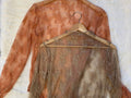 Mesh layering slim t-shirt