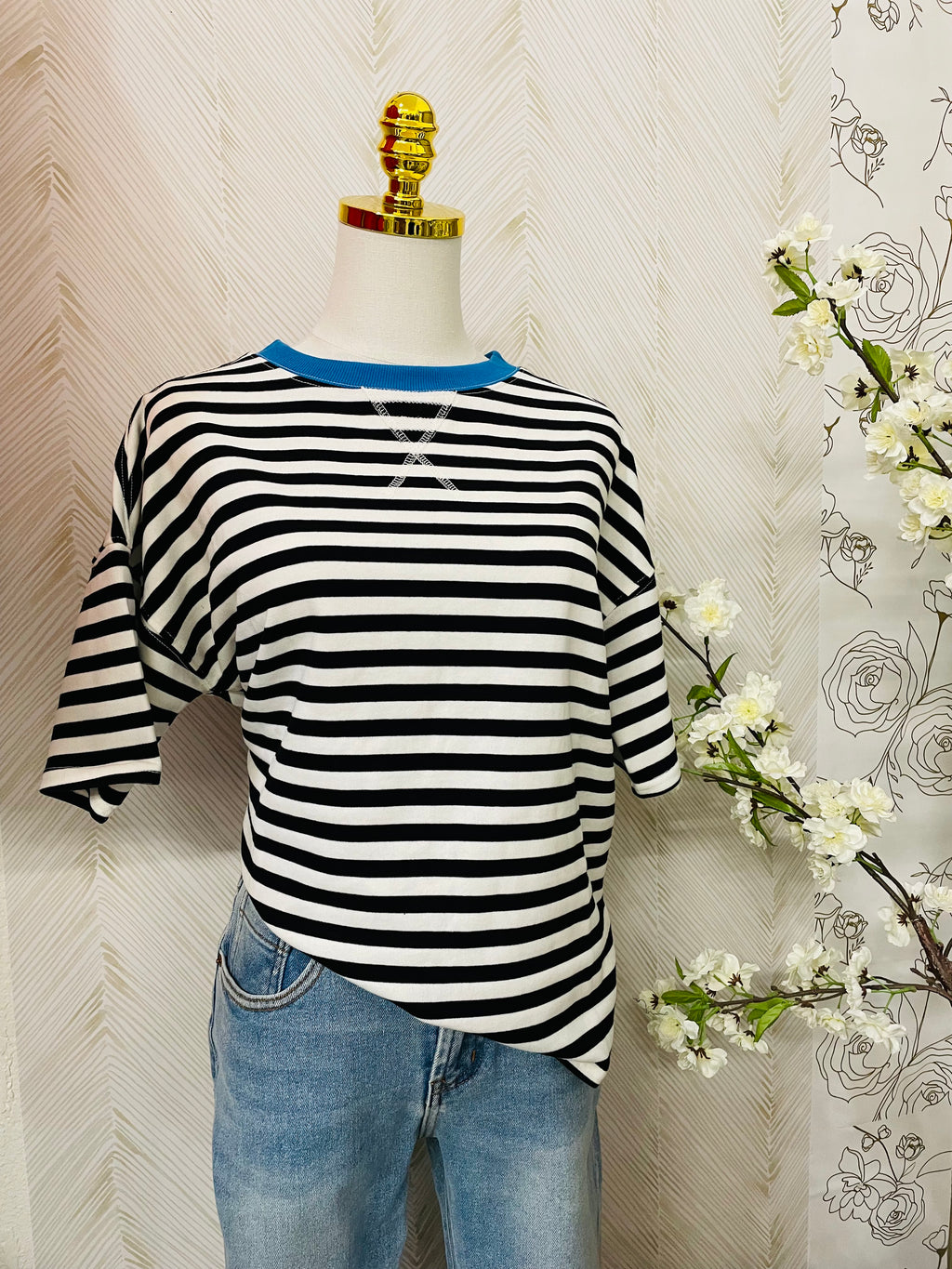 Stripe oversized shirt