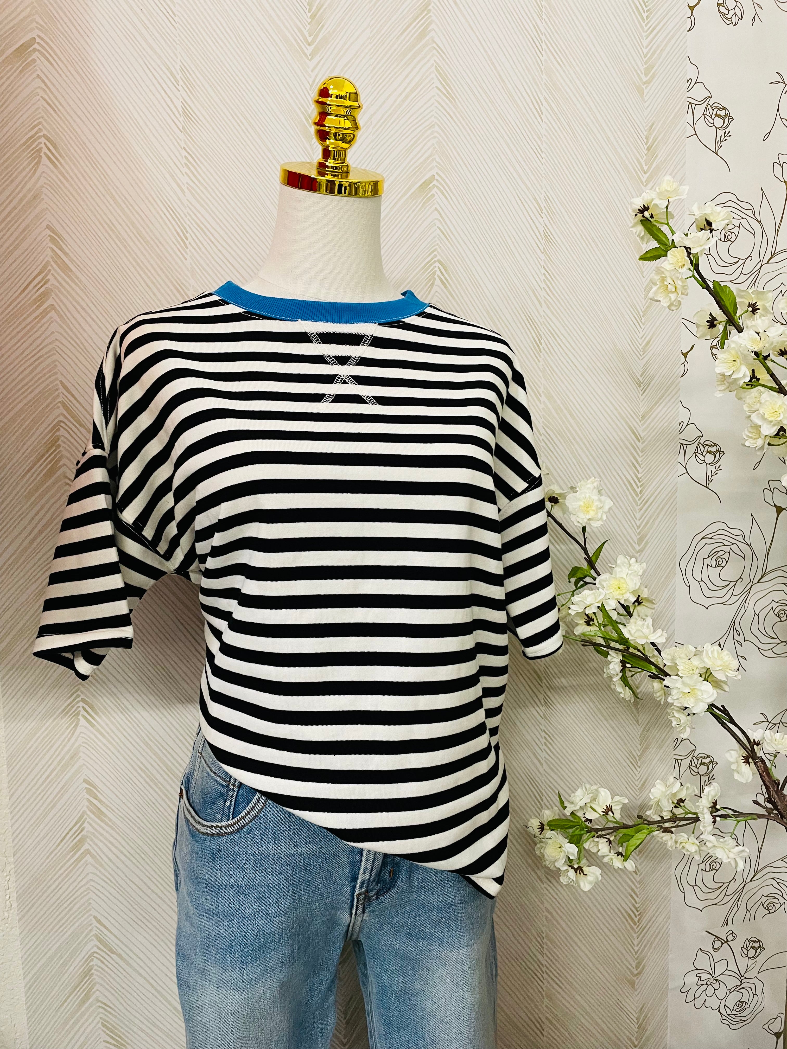 Stripe oversized shirt