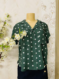 Short sleeve Polka dot blouse