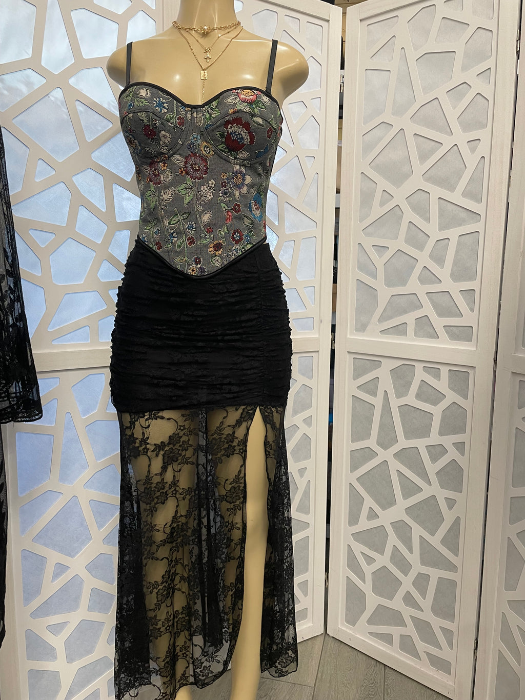 Corset floral top