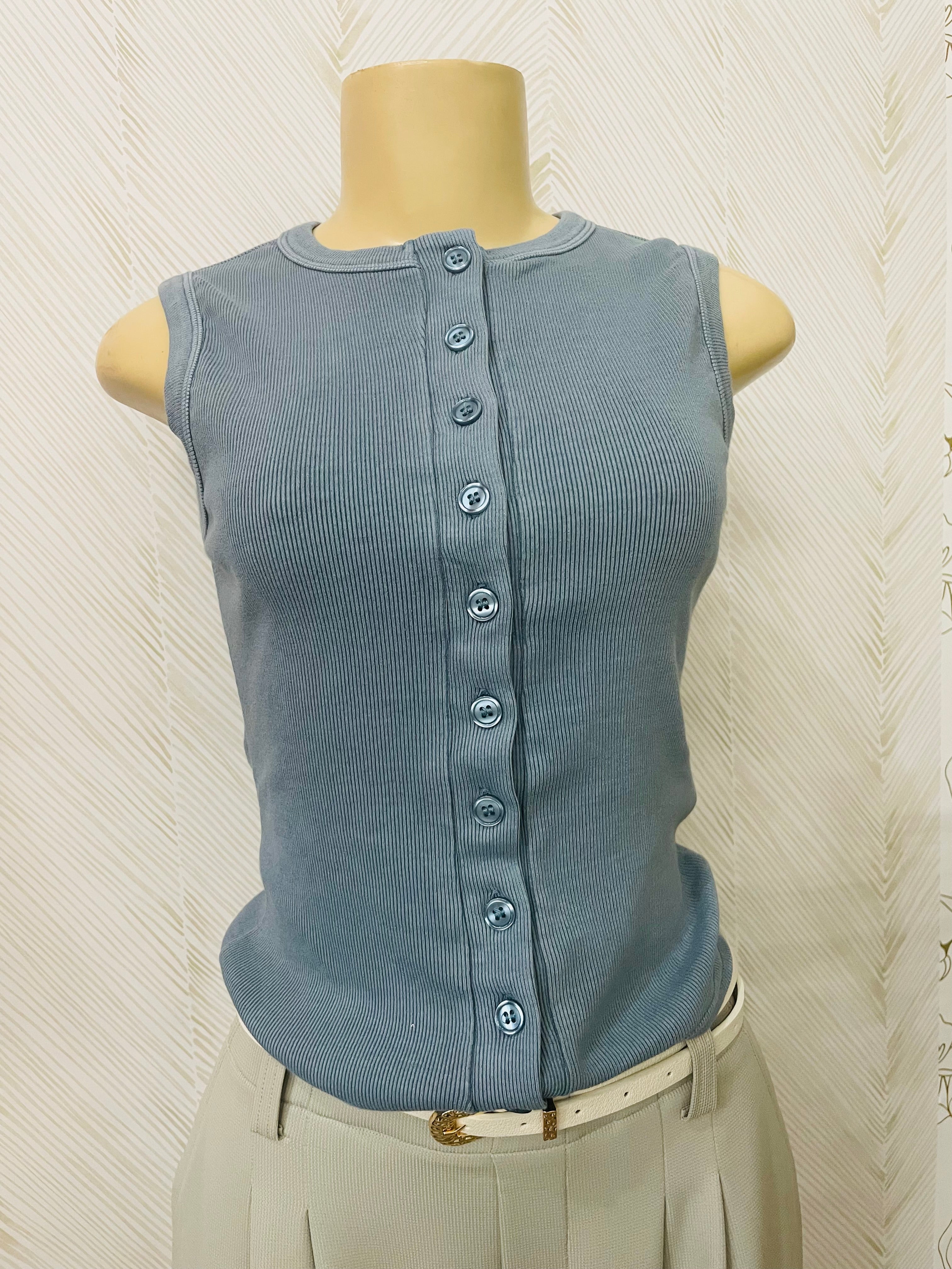 Button down tank top