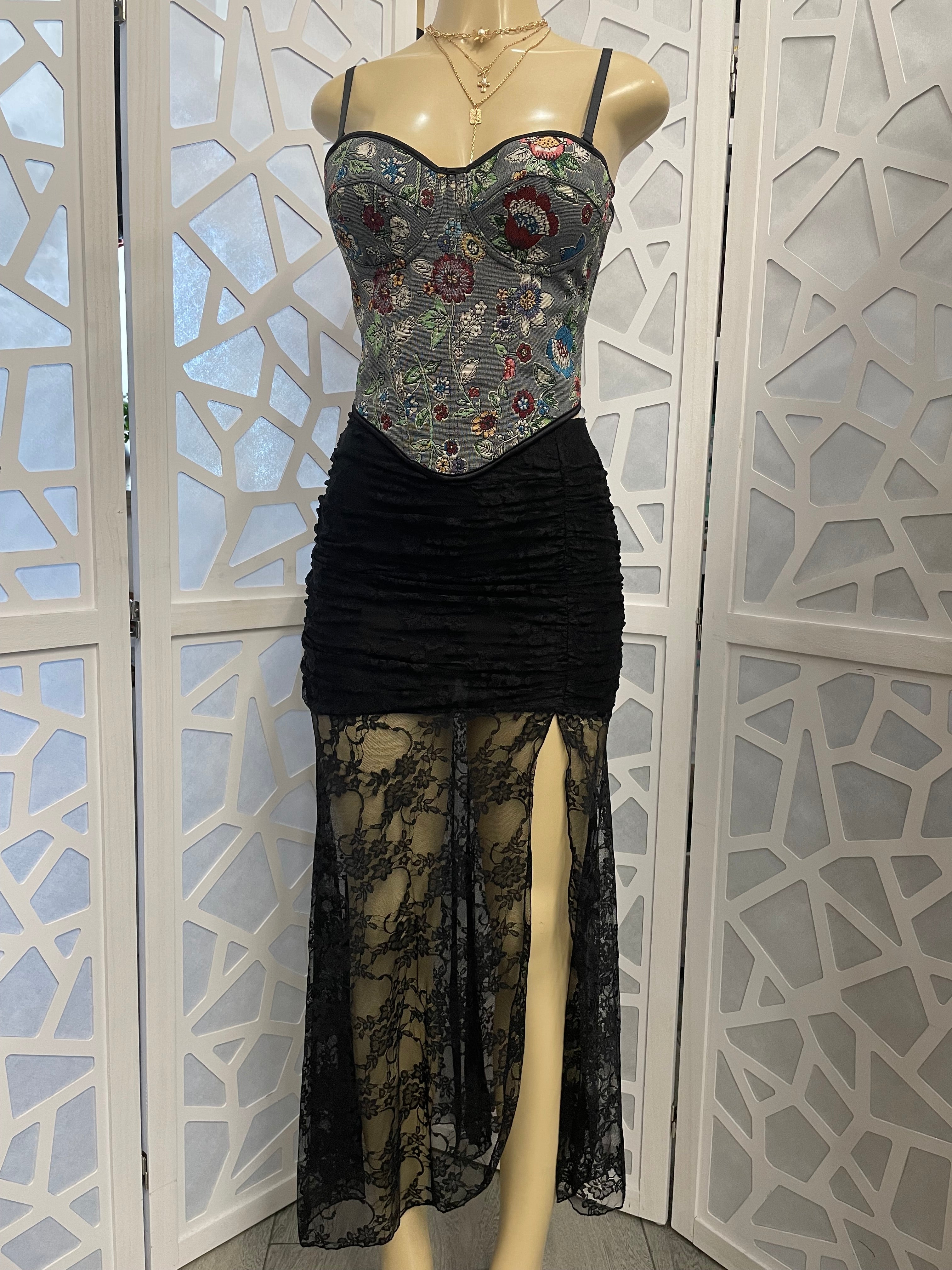 Corset floral top