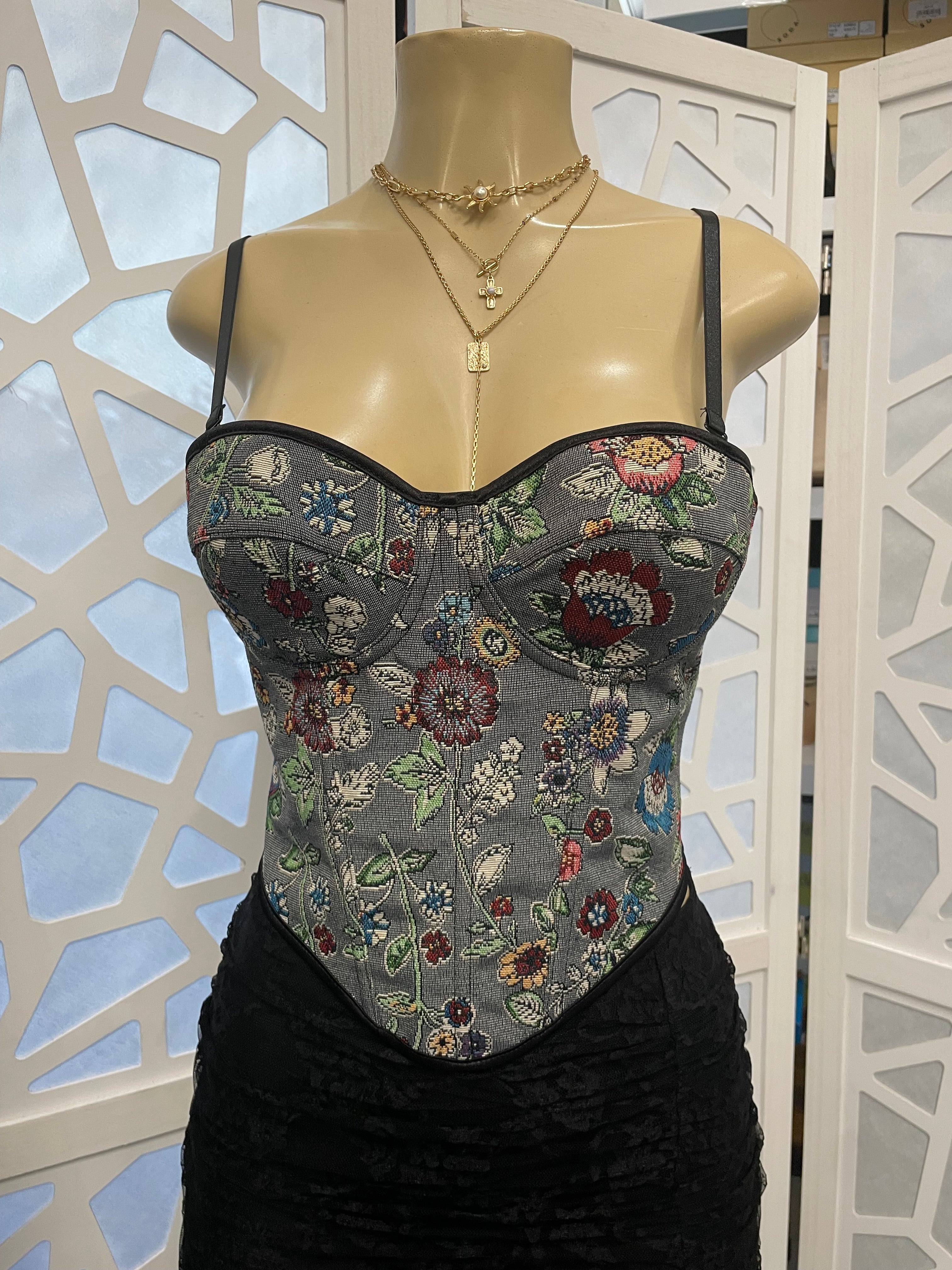 Corset floral top