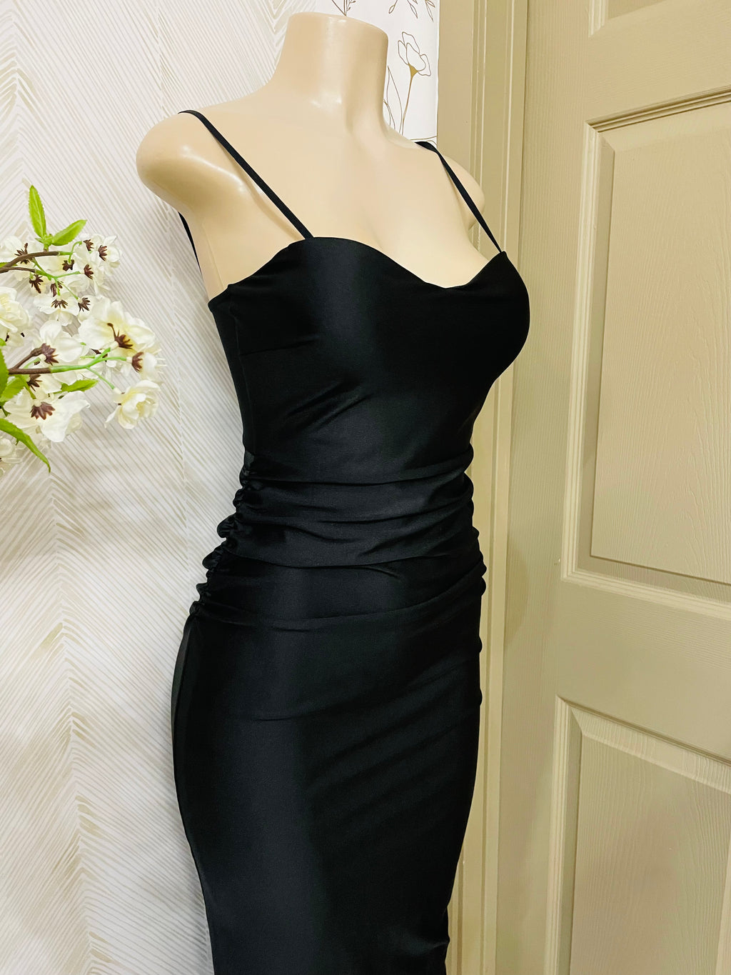 Spaghetti strap black dress