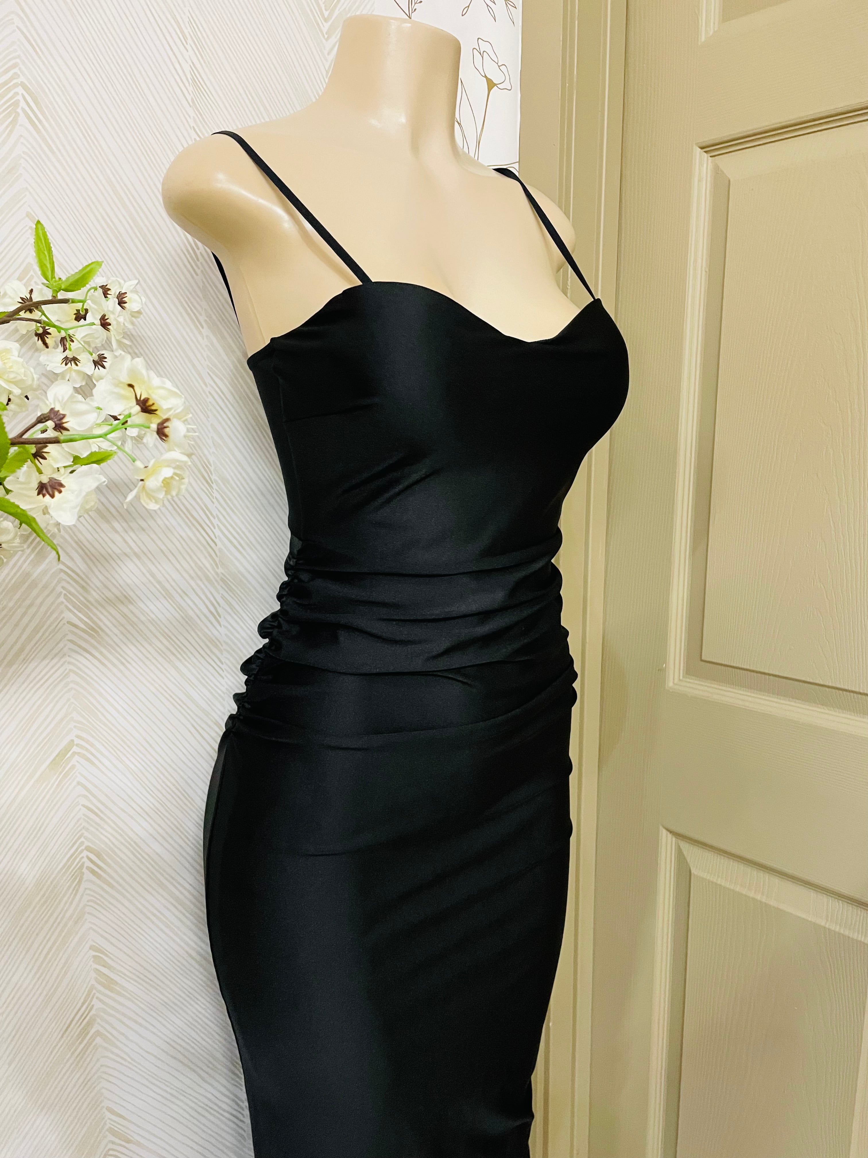 Spaghetti strap black dress